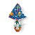 Saco Express 18x18cm para Ovos de 50g a 100g - Teacher Azul - 25 unidades - Cromus - Rizzo - Imagem 3