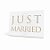 Placa Just Married - 01 unidade - Cromus Casamento Classico - Rizzo Festas - Imagem 1