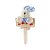 Mini Placa Patinhas Coelho de Páscoa com Laço Azul - 18cm - 1 unidade - Rizzo - Imagem 1