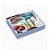 Caixa Kit Confeiteiro Contos Páscoa Azul - Meio Ovo De 150g - 24x19,5x5cm - 1 unidade - Cromus - Rizzo - Imagem 1
