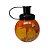 Garrafa Squeeze Bola Rei Leão - Laranja e Preto - 250ml  - 1 unidade - Rizzo - Imagem 1