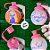 Garrafa Squeeze Bola Princesa Rapunzel - Rosa - 250ml  - 1 unidade - Rizzo - Imagem 2