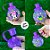 Garrafa Squeeze Bola Minnie - Roxa - 250ml  - 1 unidade - Rizzo - Imagem 2