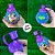 Garrafa Squeeze Bola Minnie e Margarida - Roxo - 250ml  - 1 unidade - Rizzo - Imagem 2