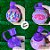 Garrafa Squeeze Bola Minnie Floral Gato - Roxo - 250ml  - 1 unidade - Rizzo - Imagem 2