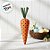 Enfeite Decorativo de Páscoa - Cenoura Laranja com Bolinhas - 13cm - 1 unidade - Cromus - Rizzo - Imagem 1