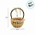 Enfeite Decorativa de Páscoa - Cesta com Cenouras - 32cm - 1 unidade - Cromus - Rizzo - Imagem 2
