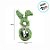 Enfeite Decorativo de Páscoa - Cesta Rústico Silhueta de Coelho Folhas Verde - 44cm - 1 unidade - Cromus - Rizzo - Imagem 3