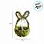 Enfeite Decorativo de Páscoa - Cesta Rústico Orelha de Coelho Folhas Verde - 32cm - 1 unidade - Cromus - Rizzo - Imagem 3