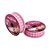 Fita de Cetim 10m x 22mm - Cor 240 - Xadrez Rosa Escuro - Rolo 10 metros  - 1 unidade - Progresso - Rizzo - Imagem 1