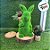 Coelho Decorativo de Grama com Cesto nas Costas - Cor Verde e Marrom - 36cm  - 1 unidade - Cromus - Rizzo - Imagem 4