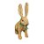 Enfeite Decorativo De Páscoa - Coelho De Palha Sentado - 33cm - 1 unidade - Cromus - Rizzo - Imagem 2