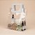 Sacola Transparente PVC com Alça Quadrada de Couro Branco - 26x22x12cm - 10 unidades - Rizzo - Imagem 1