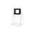 Sacola Transparente PVC com Alça Quadrada de Couro Preto - 15x15x10cm - 10 unidades - Rizzo - Imagem 1