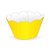 Mini Wrapper Mini Cupcake - Amarelo - 3cm x 14,5cm - 12 unidades - Nc Toys - Imagem 1