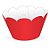 Wrapper Cupcake Tradicional - Vermelho - 5cm x 22cm - 12 unidades - Nc Toys - Imagem 1