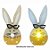 Enfeite Decorativo de Páscoa com Luz - Coelho com Óculos Amarelo - 13cm - 1 unidade - Rizzo - Imagem 2