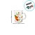 Caneca de Vidro - Coelho com Cenoura - 320ml - 1 unidade - Rizzo - Imagem 3