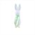 Enfeite Decorativo de Páscoa - Coelho Verde Flocado com Laço - 40cm - 1 unidade - Cromus - Rizzo - Imagem 4