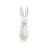 Enfeite Decorativo de Páscoa - Coelho Branco Flocado com Laço - 31cm - 1 unidade - Cromus - Rizzo - Imagem 5