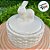 Pote Decorativo de Páscoa Bomboniere - Coelho branco - 12cm - 1 unidade - Cromus - Rizzo - Imagem 2