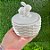 Pote Decorativo de Páscoa Bomboniere - Coelho branco - 12cm - 1 unidade - Cromus - Rizzo - Imagem 3
