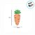 Mini Prendedor Decorativo de Páscoa - Cenoura laranja e Verde - 6cm - 4 unidades - Cromus - Rizzo - Imagem 5
