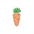 Mini Prendedor Decorativo de Páscoa - Cenoura laranja e Verde - 6cm - 4 unidades - Cromus - Rizzo - Imagem 6