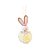 Enfeite para Pendurar - Coelho Pompom Amarelo - 10cm - 1 unidade - Cromus - Rizzo - Imagem 5