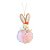 Enfeite para Pendurar - Coelho Pompom Rosa - 10cm - 1 unidade - Cromus - Rizzo - Imagem 5