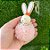 Enfeite para Pendurar - Coelho Pompom Rosa - 10cm - 1 unidade - Cromus - Rizzo - Imagem 3