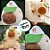 Capivara De Pelúcia Creme Com Boné Verde - 50cm - 1 unidade - Rizzo - Rizzo - Imagem 3