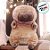 Capivara De Pelúcia Rosa Com Toca De Urso - 40cm - 1 unidade - Rizzo - Rizzo - Imagem 1