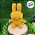 Coelho de Pelúcia Amarelo Boca Fechada - 29cm - 1 unidade - Rizzo - Imagem 1