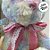 Coelho de Pelúcia Colorido com Laço Rosa - 47cm - 1 unidade - Rizzo - Imagem 2