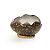 Casca Ovo em Deitado com Suporte de Fibra Marrom Ouro - 8cm x 12cm - Cromus Páscoa - Rizzo Embalagens - Imagem 1