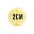 Pompom de Coelho para Decoração - Amarelo M 2x2cm - 30 unidades - Cromus Páscoa - Rizzo Embalagens - Imagem 2