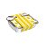 Marmitinha Com Cinta Listras Amarelo 8,5x6,5x2,5cm - 12 unidades - Cromus - Rizzo Embalagens - Imagem 1