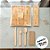 Kit Talher De Madeira Com Garfo, Faca, Colher e Guardanapo - 16cm - 20 unidades - Rizzo - Imagem 1