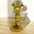 Vela Decorativa - Minnie Gigante 3D - Dourada - 14cm - 1 unidade - Silver Festas - Rizzo - Imagem 1