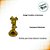 Vela Decorativa - Minnie Gigante 3D - Dourada - 14cm - 1 unidade - Silver Festas - Rizzo - Imagem 3