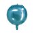 Balão de Festa Metalizado 14" 36cm - Redondo 4D Azul Bebê - 1 unidade - Silver Festas - Rizzo - Imagem 1