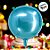 Balão de Festa Metalizado 14" 36cm - Redondo 4D Azul Bebê - 1 unidade - Silver Festas - Rizzo - Imagem 4