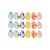 Ovinhos De Páscoa Coloridos Com Glitter - 3cm - 36 unidades - Silver Festas - Rizzo - Imagem 2