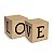 Caixa Cubo Love Felizes para Sempre 6x6x6cm  - 08 unidades - Cromus - Rizzo Embalagens - Imagem 1