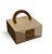 Caixa Luva com Alça para 4 doces 8,6x8,6x4cm Brigadeiro Gourmet Clássico - 10 unidades - Cromus - Rizzo Embalagens - Imagem 1
