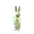 Enfeite Decorativo de Páscoa - Coelho Verde Flocado com Laço - 31cm - 1 unidade - Cromus  - Rizzo - Imagem 5