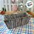 Cesta Decorativa de Aguapé Marrom Retangular  - 25cm - 1 unidade - Cromus - Rizzo - Imagem 3