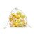 Ovo de Páscoa Decorativo Saquinho Voal 3 tons de Amarelo Perolado - 4cm - 9 unidades - Cromus Páscoa - Rizzo Embalagens - Imagem 1