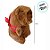Chaveiro de Pelúcia - Capivara com Mochila Vermelha - 13cm - 1 unidade - Rizzo - Imagem 5